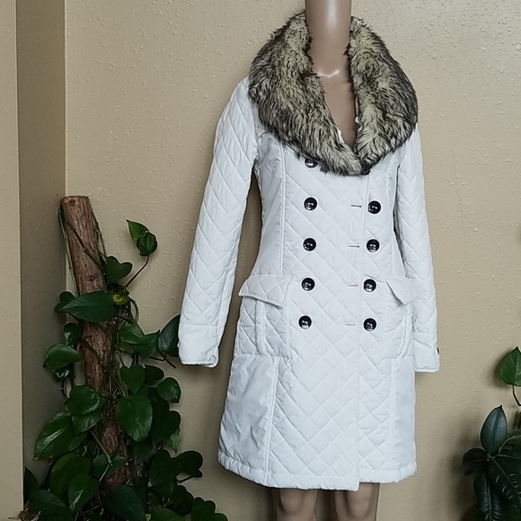 Lee Cooper Jackets & Blazers - Lee Cooper White Quilted Jacket (L)